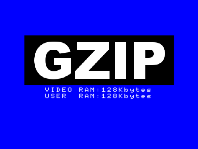 Mock GZIP MSX logo image.